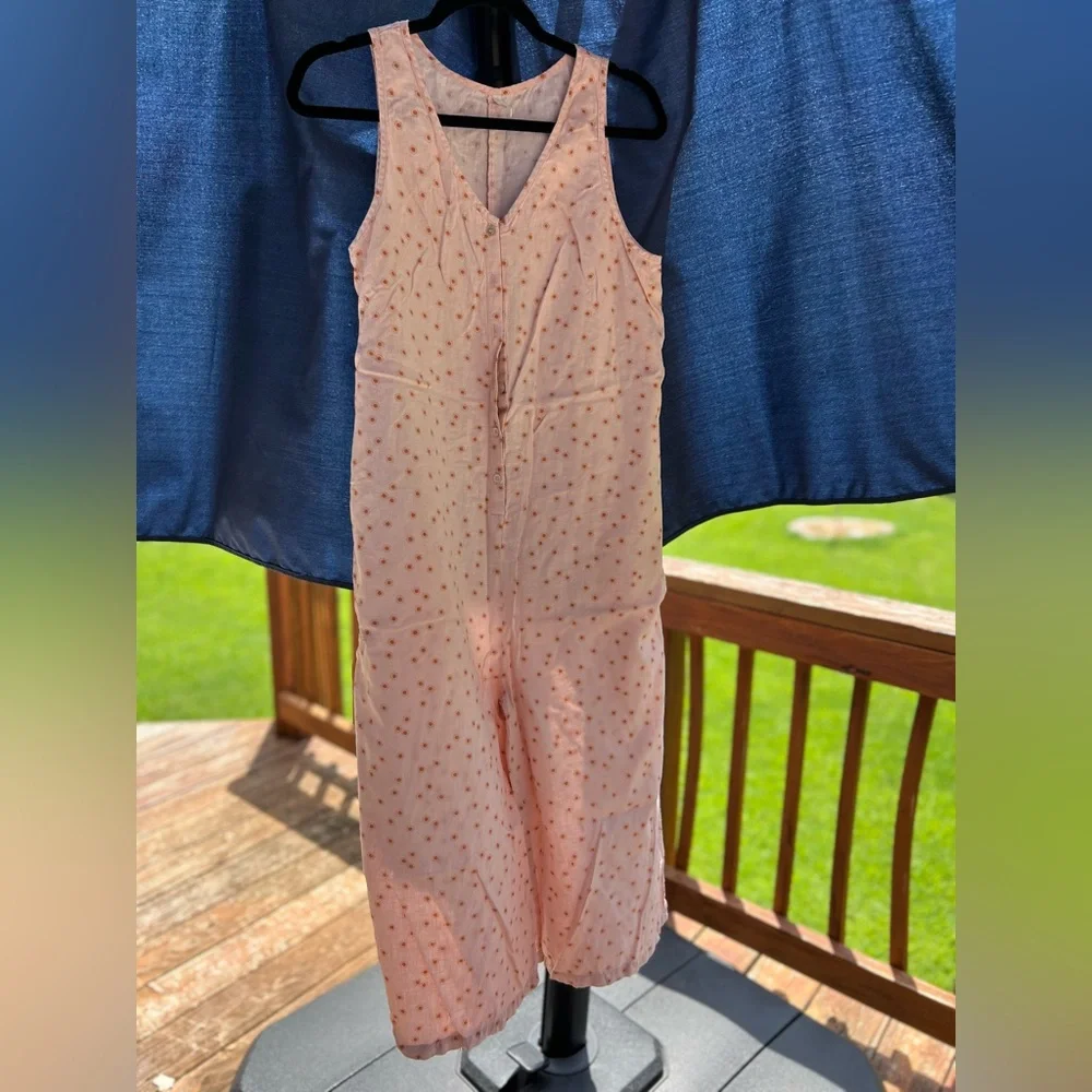 Pink dot Patterned Jumpsuit - Picture 1 of 2